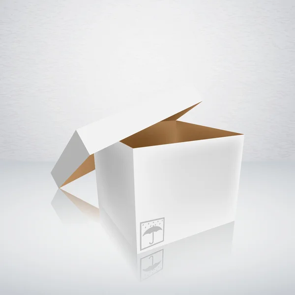 Vektor-Abbildung für geöffnete Verpackung — Stockvektor