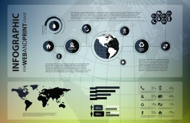 High quality business infographic elements clipart