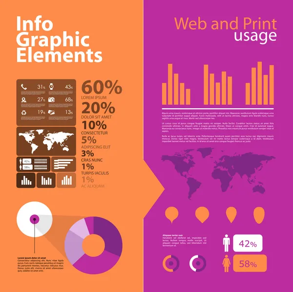 Υψηλής ποιότητας επιχείρηση infographic στοιχεία — Διανυσματικό Αρχείο