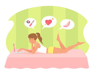 bir dizüstü bilgisayar ile bir güzel seksi kız resmi
