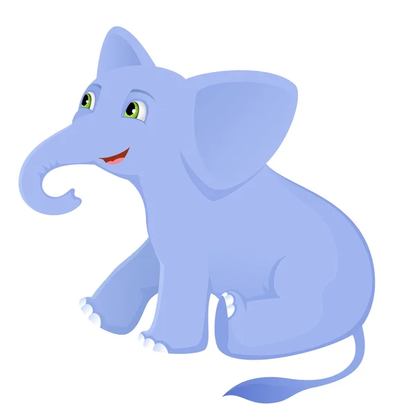 Ilustración de un bebé lindo elefante — Vector de stock