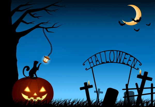 Halloween téma ilustrace — Stockový vektor