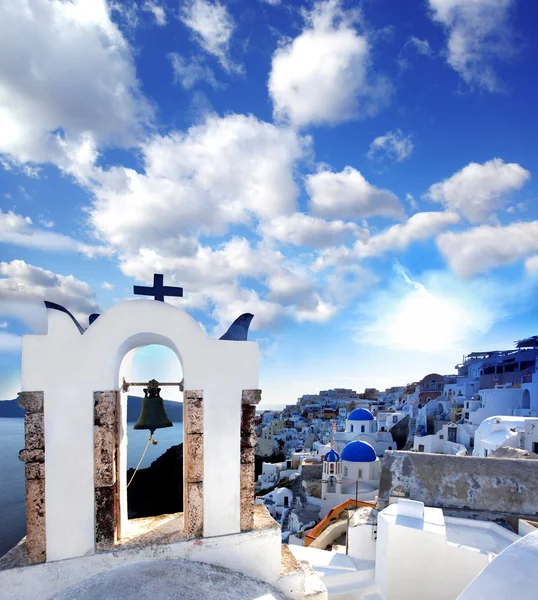 Famosa isola di Santorini in Grecia — Foto Stock