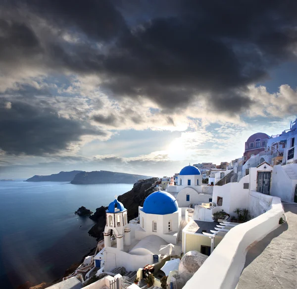 有名なサントリーニ島ギリシャ — ストック写真