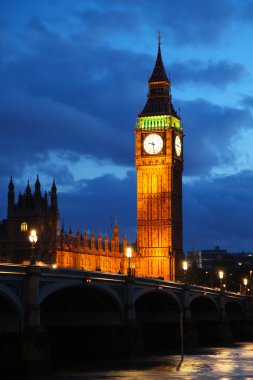 Big Ben in the evening, London, UK clipart