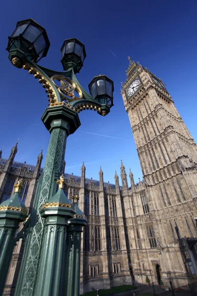 在伦敦，英国著名的大笨钟 — 图库照片