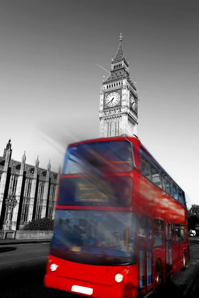 Big Ben com decker duplo, Londres, Reino Unido — Fotografia de Stock