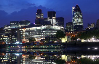 Modern Londra cityscape, Londra, İngiltere