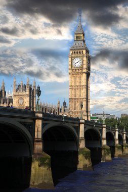 Big ben ile bridge Londra, Birleşik Krallık