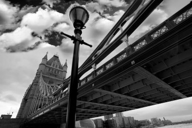 ünlü tower bridge, Londra, İngiltere