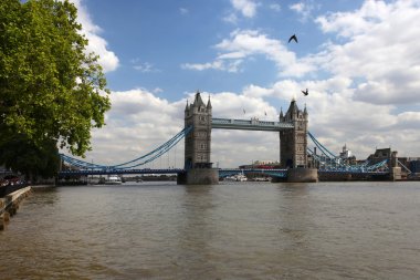 ünlü tower bridge, Londra, İngiltere