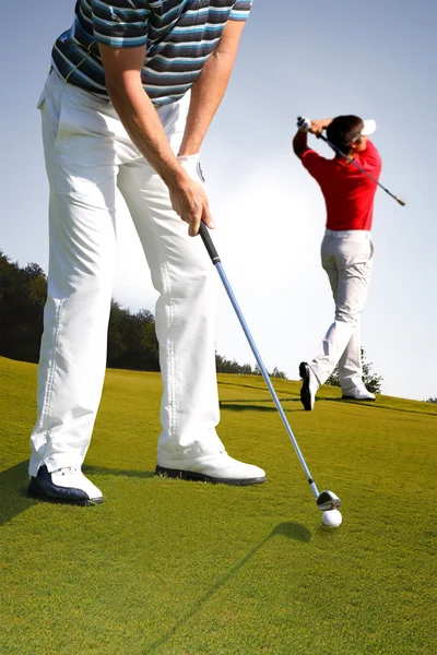 ゴルフをする男 — ストック写真