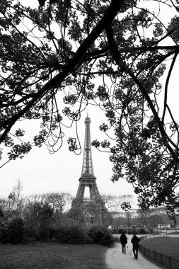 Eyfel Kulesi bahar zamanı, paris, Fransa