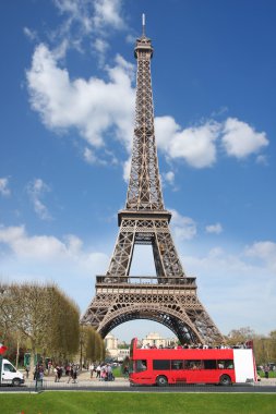 Eyfel Kulesi bahar zamanı, paris, Fransa