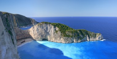 muhteşem plaj navagio, zakynthos, Yunanistan