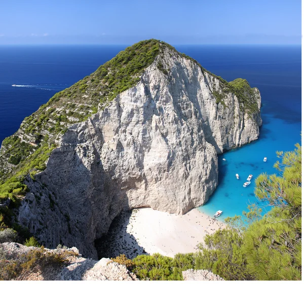 muhteşem plaj navagio, zakynthos, Yunanistan