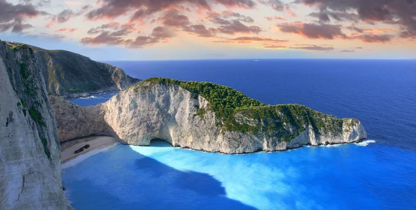 Csodálatos tengerparti Navagio-Zakynthos, Görögország — Stock Fotó