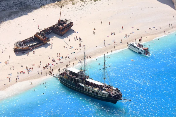 ザキントス島、ギリシャの難破船と nagio ビーチ — ストック写真