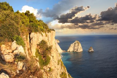 zakynthos, Yunanistan'ın güzel uçurumlarda