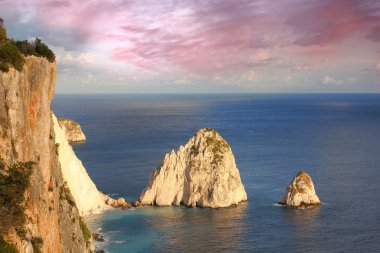 zakynthos, Yunanistan'ın güzel uçurumlarda