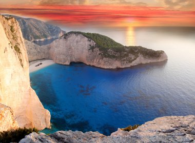 navagio plaj ile batık zakynthos Adası