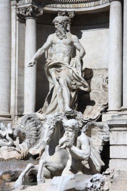Roma İtalya fontana di trevi ile