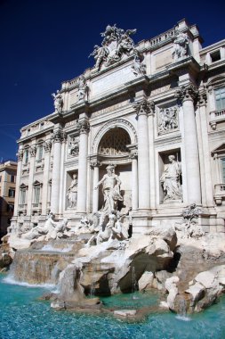Roma İtalya fontana di trevi ile