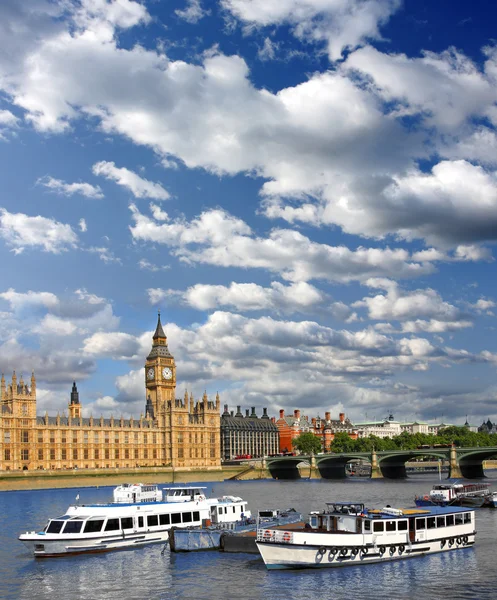 Περίφημο Μπιγκ Μπεν στο Λονδίνο, Ηνωμένο Βασίλειο — Φωτογραφία Αρχείου