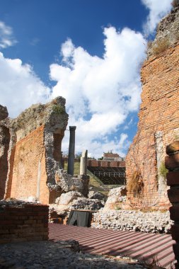 Taormina tiyatro Sicilya, İtalya