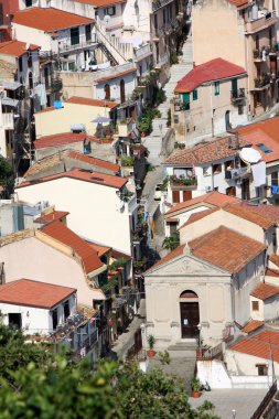 Scilla, castle Rock'da Calabria, İtalya