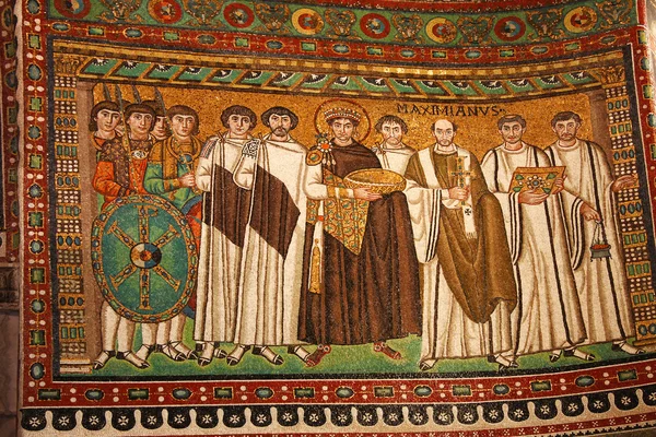 Ravenna, san vitale, slavné mozaiky, Itálie — Stock fotografie