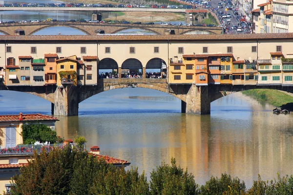 Florencja, most ponte vecchio we Włoszech — Zdjęcie stockowe