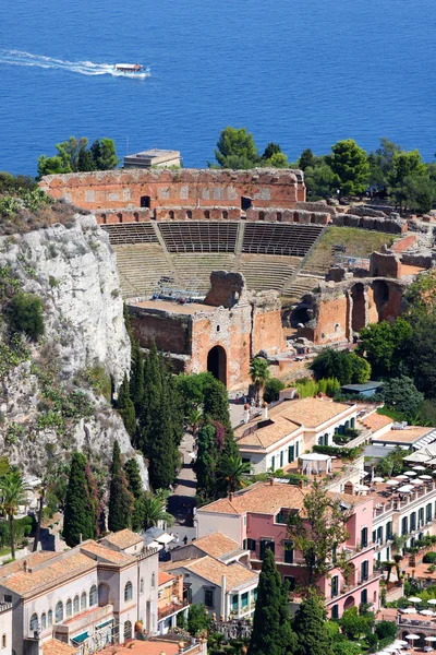 Theater van Taormina in Sicilië, Italië — Stockfoto