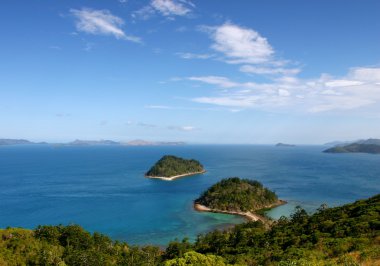 Australia, Whitsundays. View from the top of South Molle Island clipart