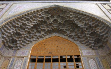 Mosque entrance in Shiraz, Iran clipart