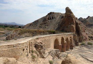 Aqueduct in Kharanaq village near Yazd. Iran clipart