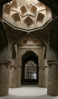 Interior Jameh (Friday) Mosque. Isfahan. Iran clipart