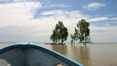 On the way to temple of Phnom Da near town of Takeo. Cambodia. clipart