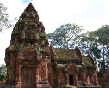 Banteay Srei Temple. Angkor. Siem Reap. Cambodia clipart