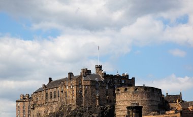 güne göre Edinburgh Kalesi. İskoçya. İngiltere.