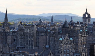 eski bir kasaba. Edinburgh. İskoçya. İngiltere.