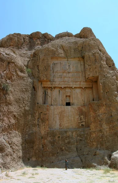 Wystawa Naqsh-e rostam, grób króla perskiego, iran — Zdjęcie stockowe
