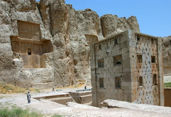 Nakş-Rüstem, iran Pers krallarının mezarları — Stok fotoğraf