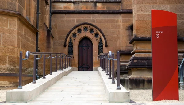 stock image Weelchair entrance to Cathedral