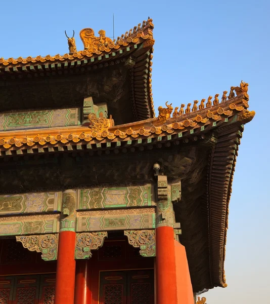 O Palácio dos Três Grandes Salões. Cidade Proibida. Pequim. China . — Fotografia de Stock