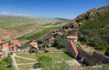 David Gareja monastery complex. Kakheti. Georgia. clipart