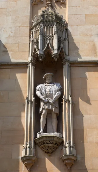 A fachada do Kings College. Cambridge. Reino Unido . — Fotografia de Stock