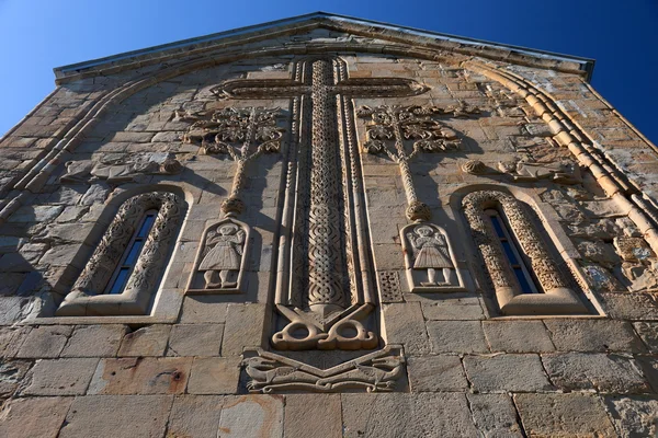 Sten carving. Ananuri kyrka. Georgien — Stockfoto