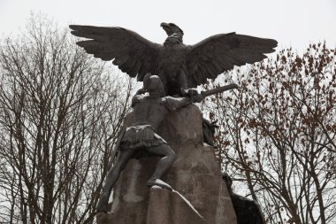 Detail of the Monument to heroes of 1812. Smolensk. Russia. clipart