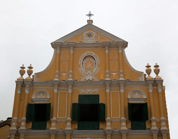 教会的圣多米尼克 （多明戈斯）。拉哥岛做议事亭前。澳门. — 图库照片